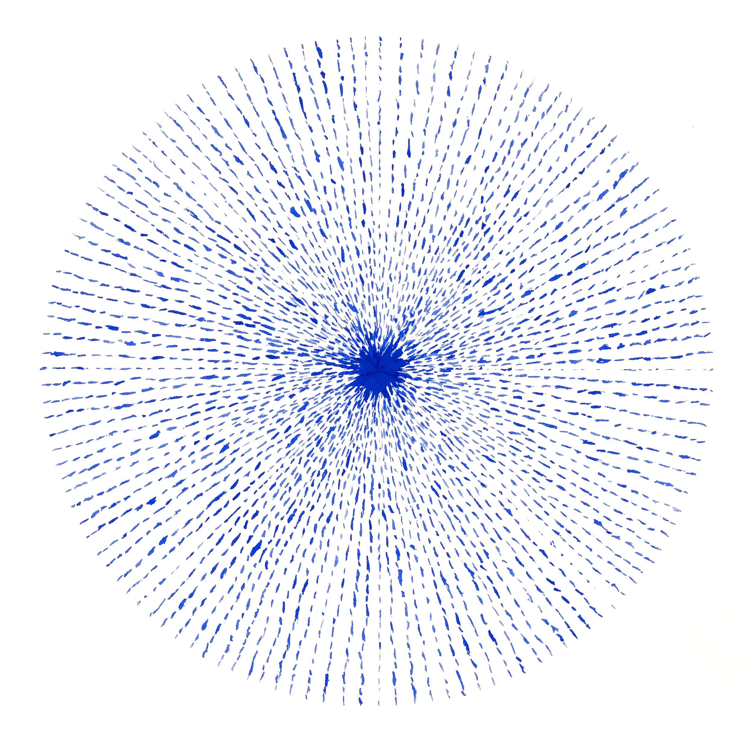 color processization • blue • 8×8 inch diameter • 2022