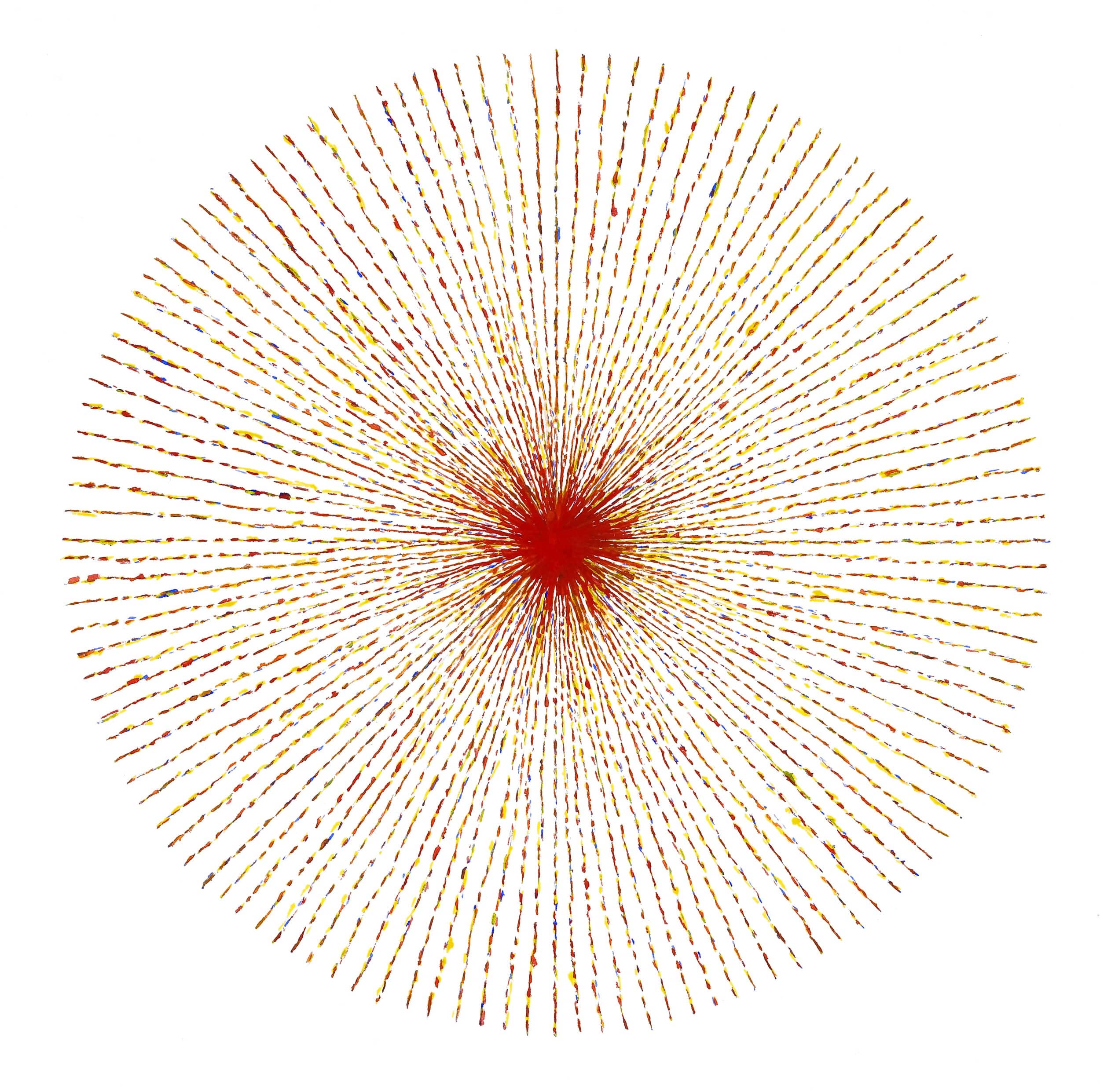 color processization • blue, yellow, red • 8×8 inch diameter • 2022