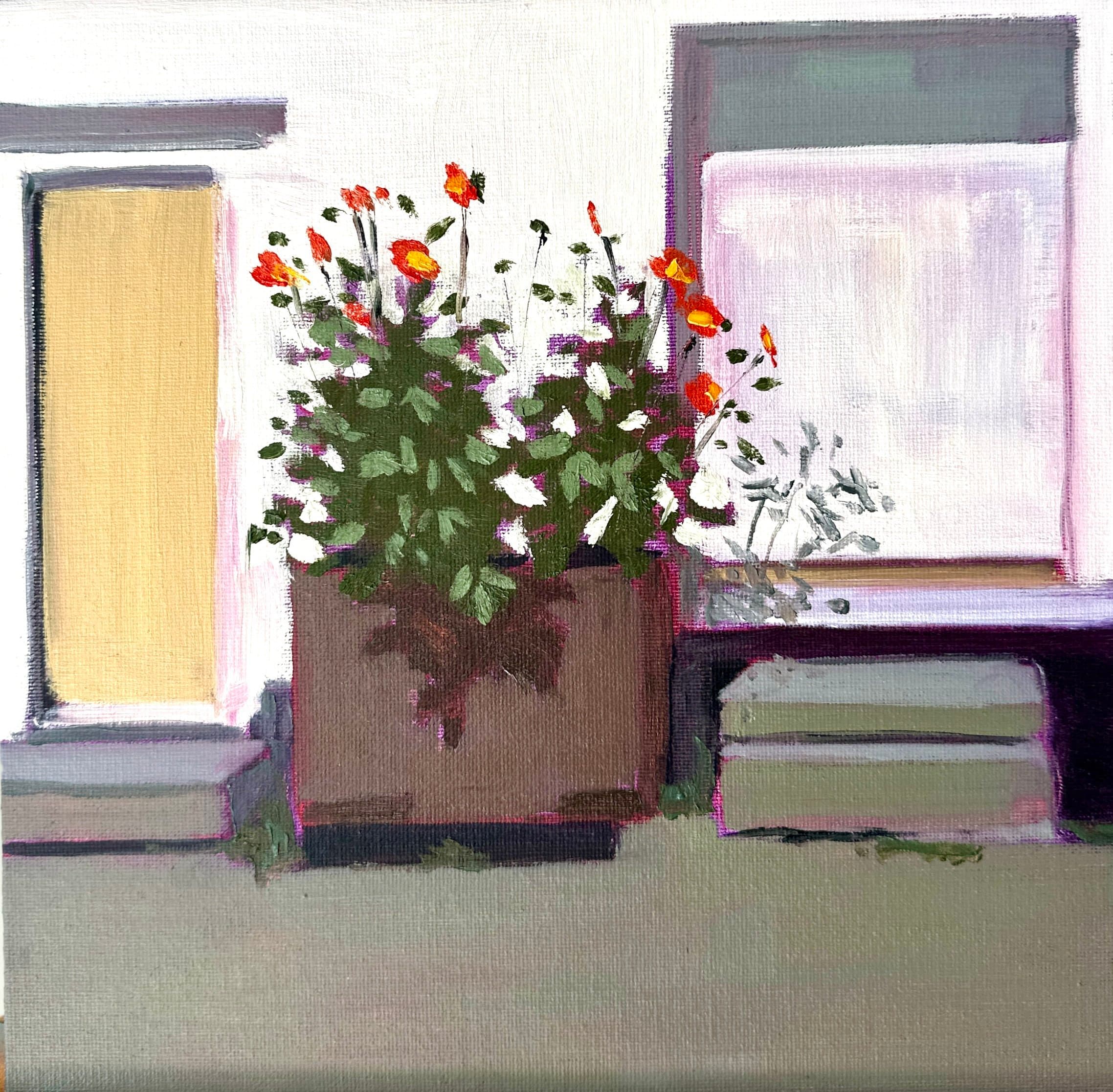 Dine • oil on board • 10×10 inches • 2024
