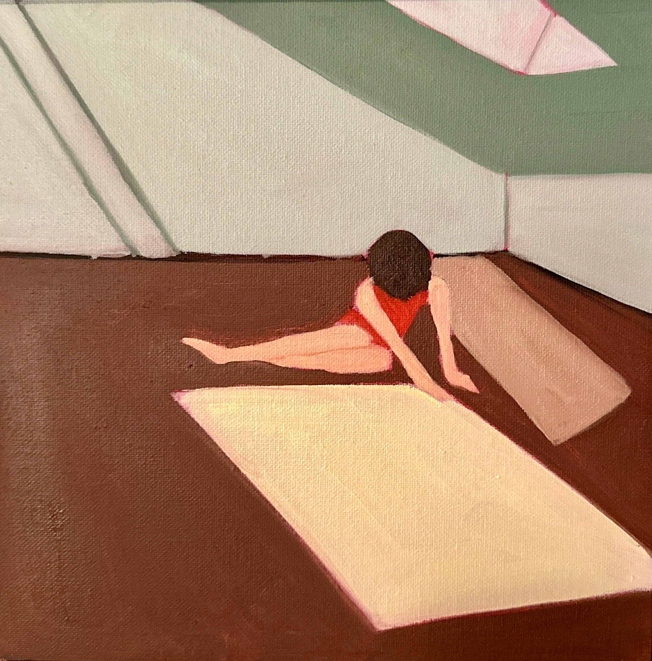 Günter Grass • oil on board • 10×10 inches • 2024