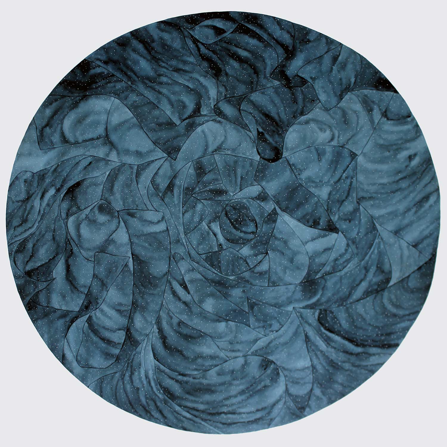 wonder series • indigo • 45.5×45.5 inches • watercolor and gouache on arches paper • 2011